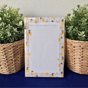 Lemon Themed Market List Notepad